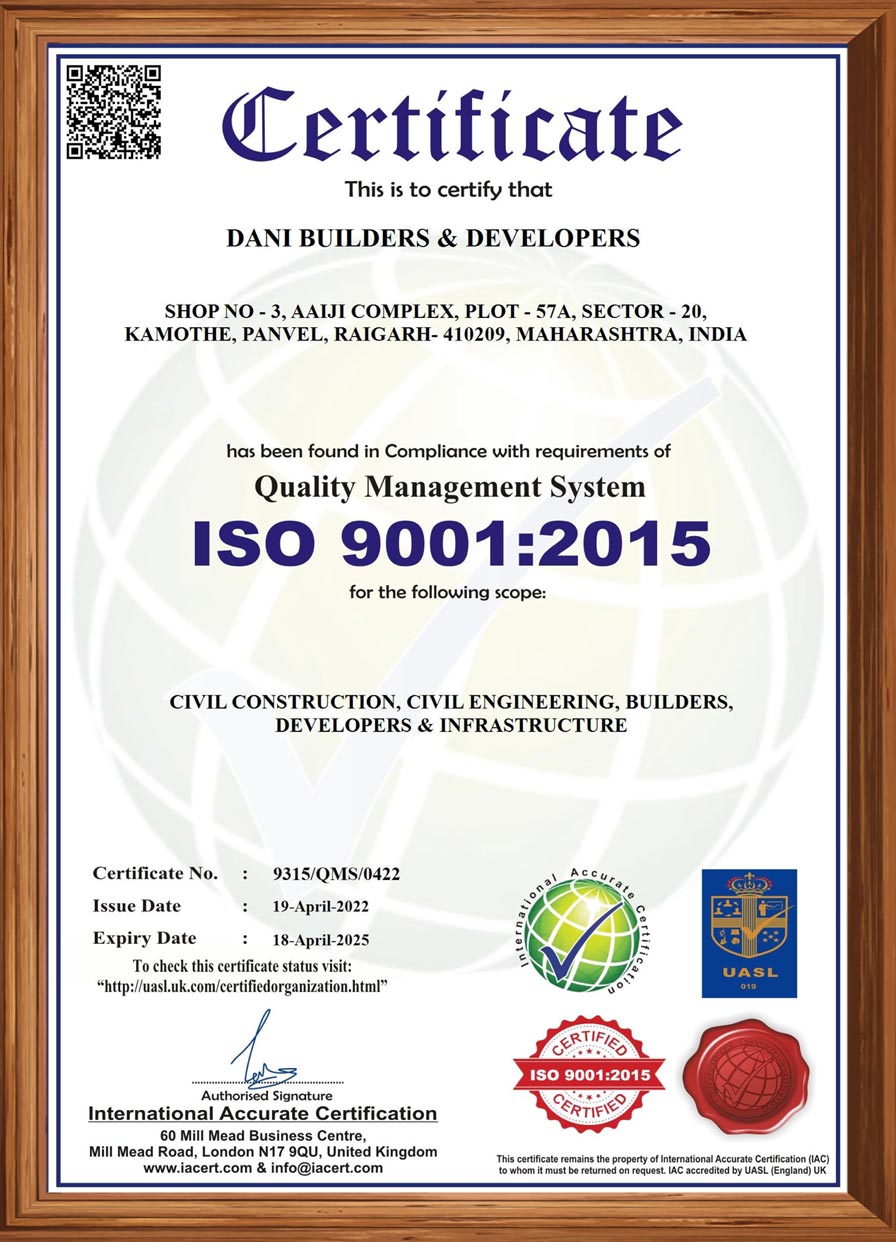Dani-Builders-and-Developers-9001-2015
